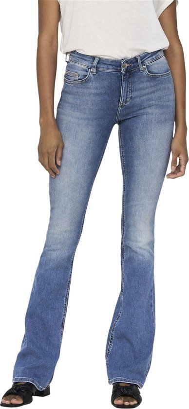 ONLY ONLBLUSH MID FLARED DNM TAI467 - Women's Jeans - Light Blue Denim - Size XL/34