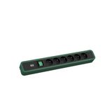 Bachmann Primo 2 6xUTE 1xschakelaar 2,0m CEE7/7 RAL6028