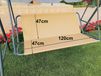 Housse de remplacement pour fauteuil à bascule - Housse pour fauteuil à bascule de jardin (beige, 120x47x47 cm)
