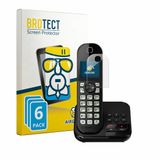 BROTECT Screenprotector 6 Stuks voor Panasonic KX-TGC460 Beschermglas Transparant