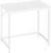 VASAGLE Bureau, petit bureau d'ordinateur, bureau pour bureau, chambre, 50 x 80 x 76 cm, moderne, cadre en métal, érable blanc