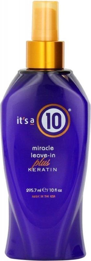 It's a 10 Miracle Leave-In plus Keratin Niet-professionele haarconditioner 284 ml Unisex