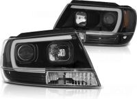Viking Choice Koplampen met parkeerlicht CHRYSLER JEEP GRAND CHEROKEE 99-05 05 Zwart