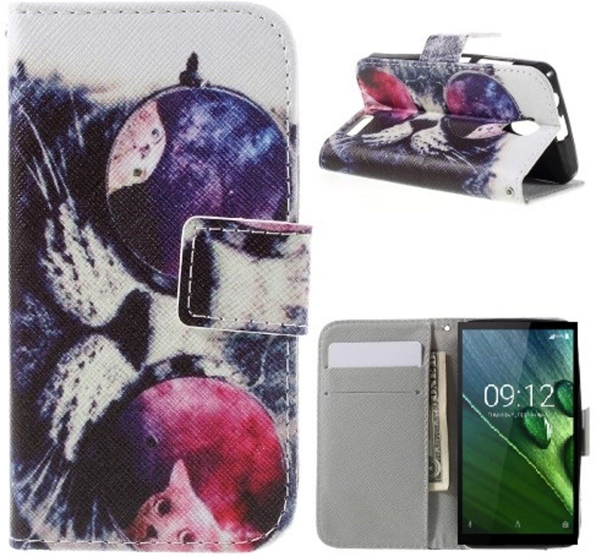 Freelancers Qissy Cool Cat portemonnee case hoesje voor Nokia 6