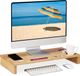 Relaxdays Monitorstandaard Bamboe