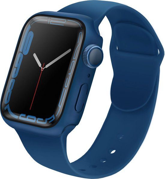 Uniq Legion Apple Watch Case with Tempered Glass Screen Protector - 45mm - Cobalt Blue