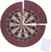Merkloos Relaxdays Beschermring voor dartbord - 60 cm - 4-delig - Bordeaux