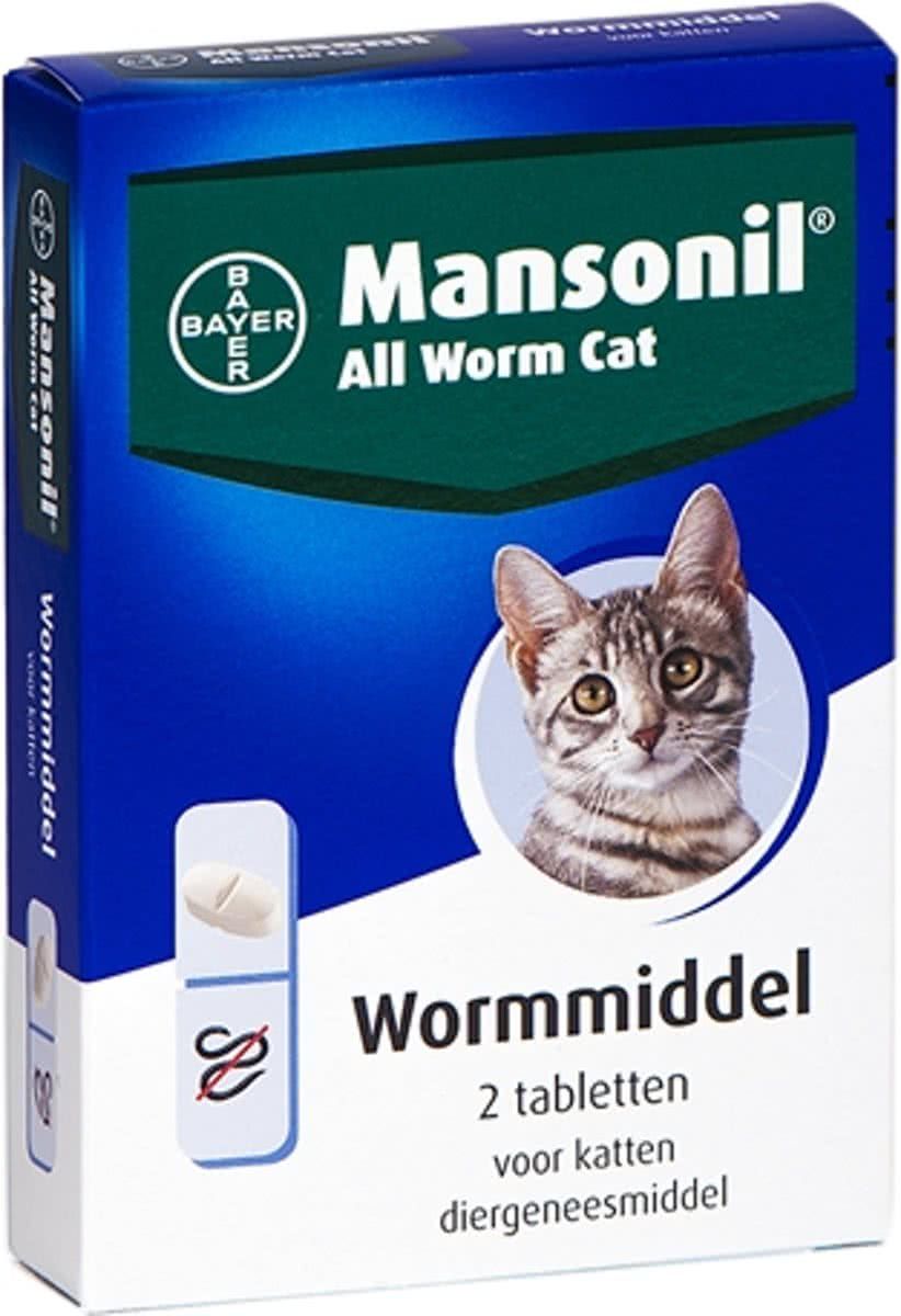 Mansonil All Worm Cat Ontworming Kat 2 tabletten