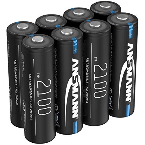 Ansmann Accu AA 2.100 mAh NiMH 1,2 V - oplaadbare penlitebatterijen AA (8 stuks)