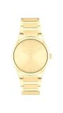 Calvin Klein Twee-Hands Kwartsuurwerk Voor Dames Ck Linear Elegance Collectie Met Goudkleurige Roestvrijstalen Armband - 25100077