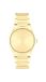 Calvin Klein Twee-Hands Kwartsuurwerk Voor Dames Ck Linear Elegance Collectie Met Goudkleurige Roestvrijstalen Armband - 25100077