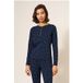 White Stuff Geo Printed Henley Pj Top Marine