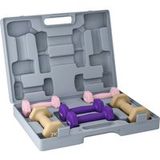 LAVVE Set D'Haltères En Acier, Lot De 6 Poids De 1 Kg, 1,5 Kg Et 2 Kg
