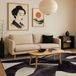 LOLA&MOI Binnen & Buiten Vloerkleed - 140 x 200 cm - Swing Soot - Laagpolig Tapijt - Gerecycled PET