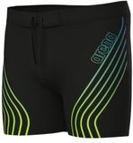 Arena Jammer Mid Graphic Zwembroek Mannen Zwart/Blauw/Groen Polyester/Elastaan Maat 80