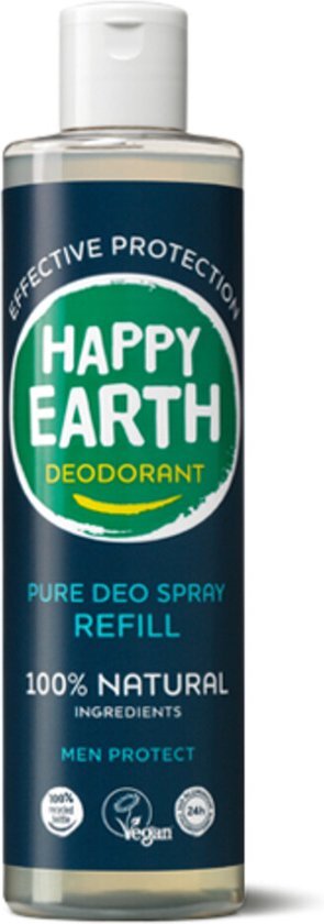 Happy Earth Pure Deo Spray Men Protect Navulling