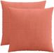 vidaXL - Kussensloop - 2 stuks - ALMELO - Rood-oranje - 80 x 80 cm - Katoensatijn