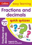Fractions Collins Fractions & Decimals Quick Quizzes Ages 7-9 Paperback