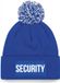 Bellatio Decorations Security muts met pompon - one size - blauw