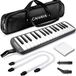 CAHAYA Melodica 32 toetsen voor kinderen, Melodica-instrument met draagtas, geschikt voor beginners, studenten, muzikaal cadeau voor jongens en meisjes, zwart CY0050-1