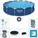 Bestway Steel Pro Piscine - Ronde - 396 x 84 cm - Bleu
