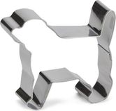 Patisse uitsteekvorm Hond 8 cm RVS zilver