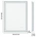 Miroir LED pour salle de bain - Miroir mural rectangulaire 60x80 cm - Dimmable - Anti-buée - Rétroéclairage - Étanche aux éclaboussures IP65 - Peut être monté verticalement ou horizontalement
