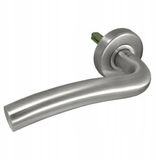 AMIG Linkshandige RVS Deurklink met Ronde Rozet 53mm