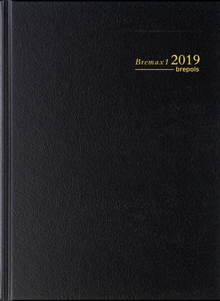 Brepols Bremax1 Santex Afsprakenboek - Zwart - Hardcover - 29x21cm