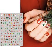 Fiestas Guirca Stickers pour ongles Père Noël - 1 feuille - 10 x 7 cm