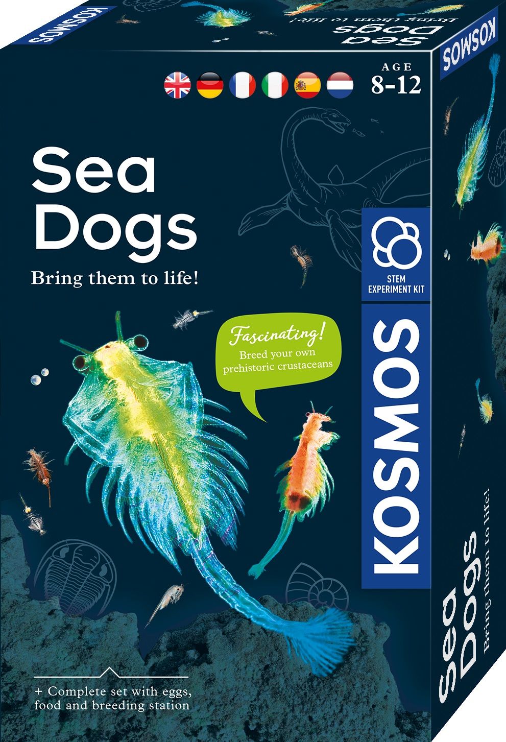 Kosmos Sea Dogs - Biology Science Kit - Grow Your Own Water Animals - Ages 8+