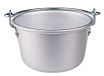 Pentole Agnelli Familie Koken Aluminium Polenta Pot Met Gebogen Handvat En Velg, Diameter 20 Cm.
