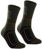 Regatta Samaris 2 Season Sokken Dark Khaki/Gold Flame Maat 39-42 (2 paar)