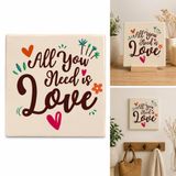 spreuktegel Deco Tile All You Need Is Love Spreuktegel