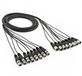 Gear4music 8 x XLR (M) - XLR (V) Kabelboom, 3 meter