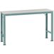 Manuflex AU7069.5021 Table de travail universelle spéciale avec plateau décoratif en PVC, LxlxH = 1500x1000x722 1022 mm Bleu d'eau