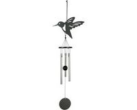 Art Bizniz Windgong Kolibrie 35cm Staal Zwart Zilver