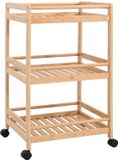 vidaXL Keukentrolley met wielen naturel 46 x 38 x 76 cm bamboe