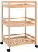 vidaXL Keukentrolley met wielen naturel 46 x 38 x 76 cm bamboe