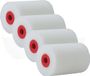 Sorex Import Export Set van 4x stuks schuim precisie verfrollers lakroller 2,5 x 5 cm