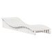 vidaXL Ligbed Grenenhout Wit