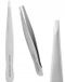 P-08 Staleks Pincet voor Wenkbrauwen TBC-10/2 - Zilver, RVS, Recht