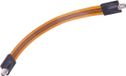 Cabletech - Câble d'antenne ultra-fin - Connecteur F - 27 cm - Passage de fenêtre