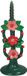 HD Collection Kaarsenhouder Bloemen Polyresin 15,7x13,9x30cm