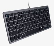 Macally SLIMKEYCSG Compact bedraad USB-A toetsenbord - Spacegray - US (QWERTY) layout