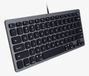 Macally SLIMKEYCSG Compact bedraad USB-A toetsenbord - Spacegray - US (QWERTY) layout