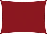 vidaXL Zonnescherm rechthoekig 3x5 m Oxford stof rood