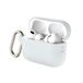 RHINOSHIELD AirPods Hoesje met karabijnhaak compatibel met Apple [AirPods Pro 2] | Militaire valbescherming, krasbestendig, draadloos opladen - [Transparant, standaardset]