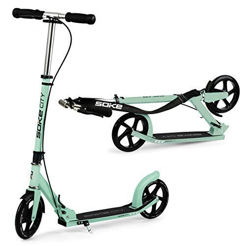 SOKE Cityroller Scooter Kickscooter City (Groen)