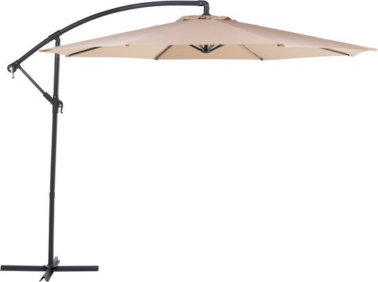 Beliani Parasol zandbeige RAVENNA